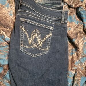 Wrangler Dark Blue Boot Cut Jeans